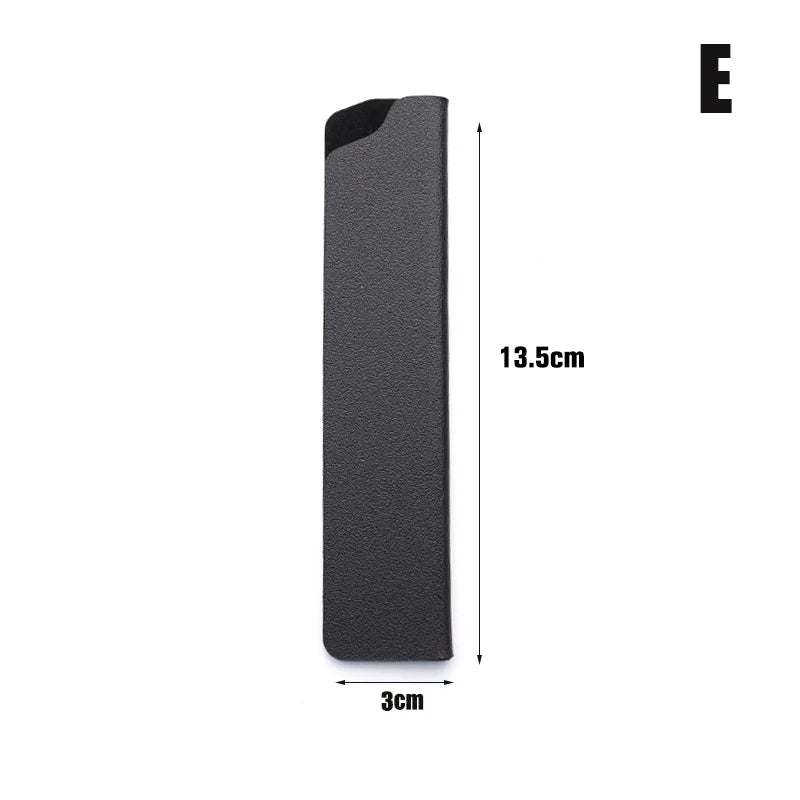 protège couteau noir adhésif durable moderne protection cuisine matériau métal