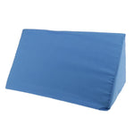 coussin d'élevation bleu mousse mémoire forme incliné support lombaire jambes texture lisse ergonomique