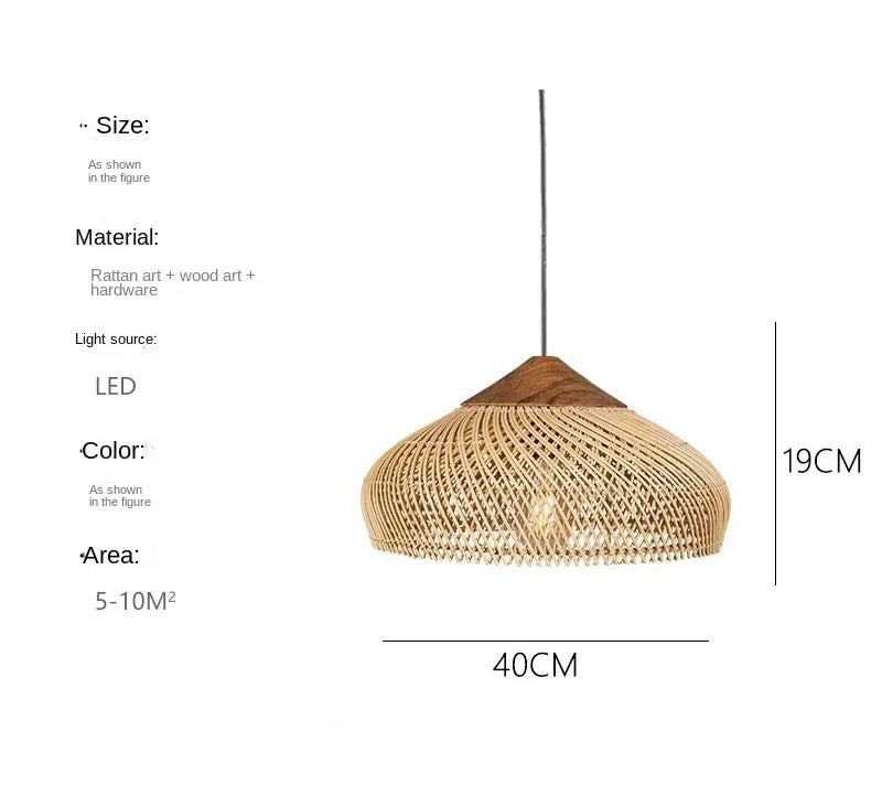 suspension lumineuse tissée naturelle moderne rustique salon chambre led 90 260v e27