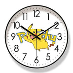 horloge murale pikachu moderne quartz sans pile décoration maison dessin animé pokémon go monster