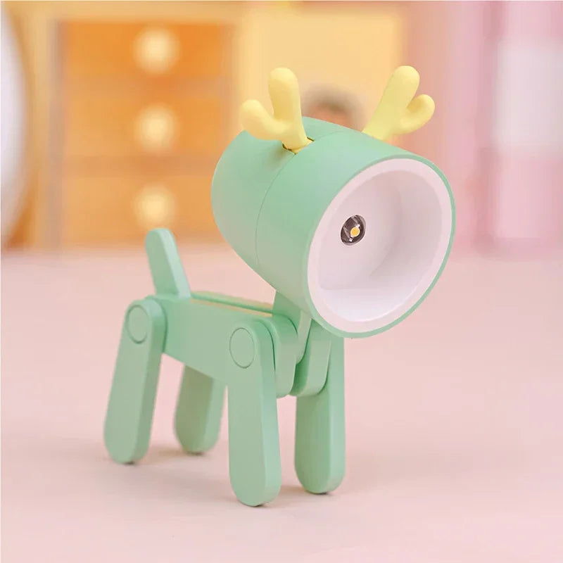 veilleuse table chien forme animaux modernes couleurs variées enfants chambre