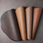 tapis table simili cuir moderne marron clair marron foncé résistant imperméable set pièces
