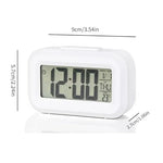 réveil digital horloge table led moderne calendrier alarme multifonction blanc vert bleu rose