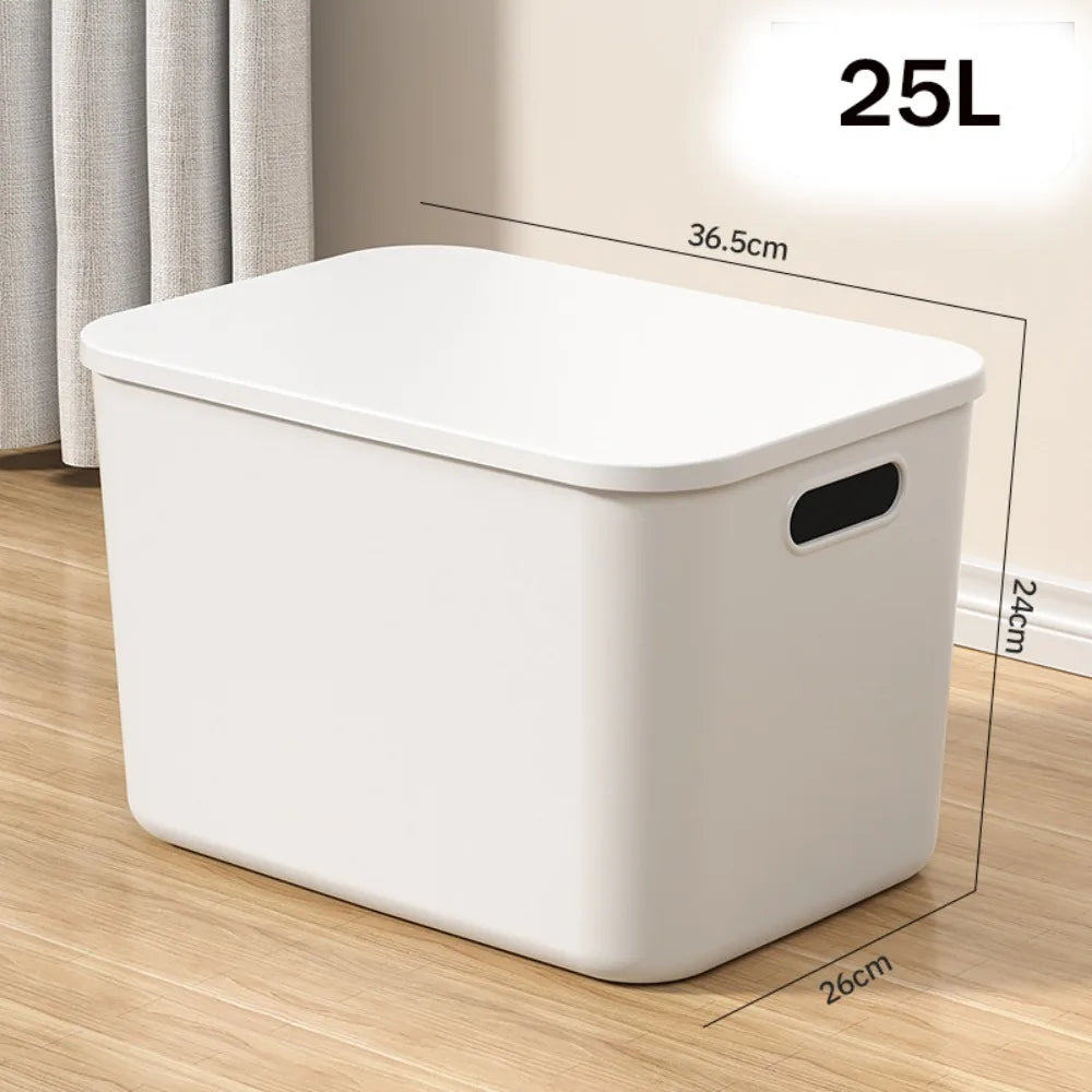 boîtes rangement empilables boîte rose clair blanc modernes minimalistes poignées plastique