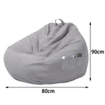 coussin sol gris uni moderne poche taille xl sans remplissage