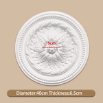 décoratif blanc ornements floraux classique 50cm diamètre 2.8cm épaisseur