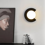 lampes murales modernes minimaliste couleur noire doré chambre entrée éclairage quotidien deux sources lumineuses