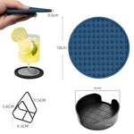 protège verre moderne perforé silicone respectueux environnement noir vert rose bleu gris