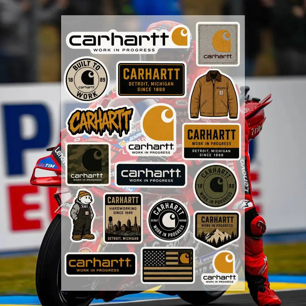 sticker ensemble dessin animé haute qualité papier américain vintage logos textes illustrations
