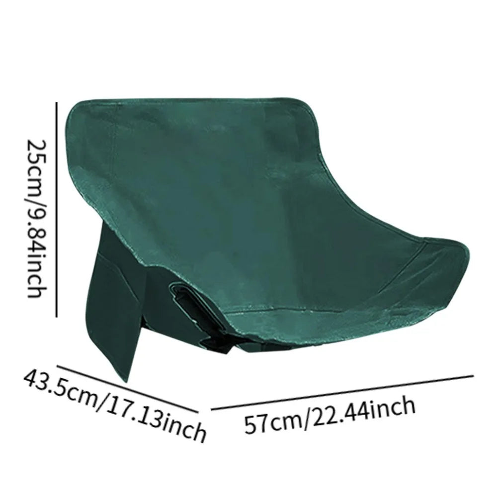 chaise pliable moderne pochettes antidérapante noir blanc vert foncé tissu oxford épais