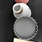 vase décoratif moderne rose fleurs artificielles corde tressée ondulé minimaliste