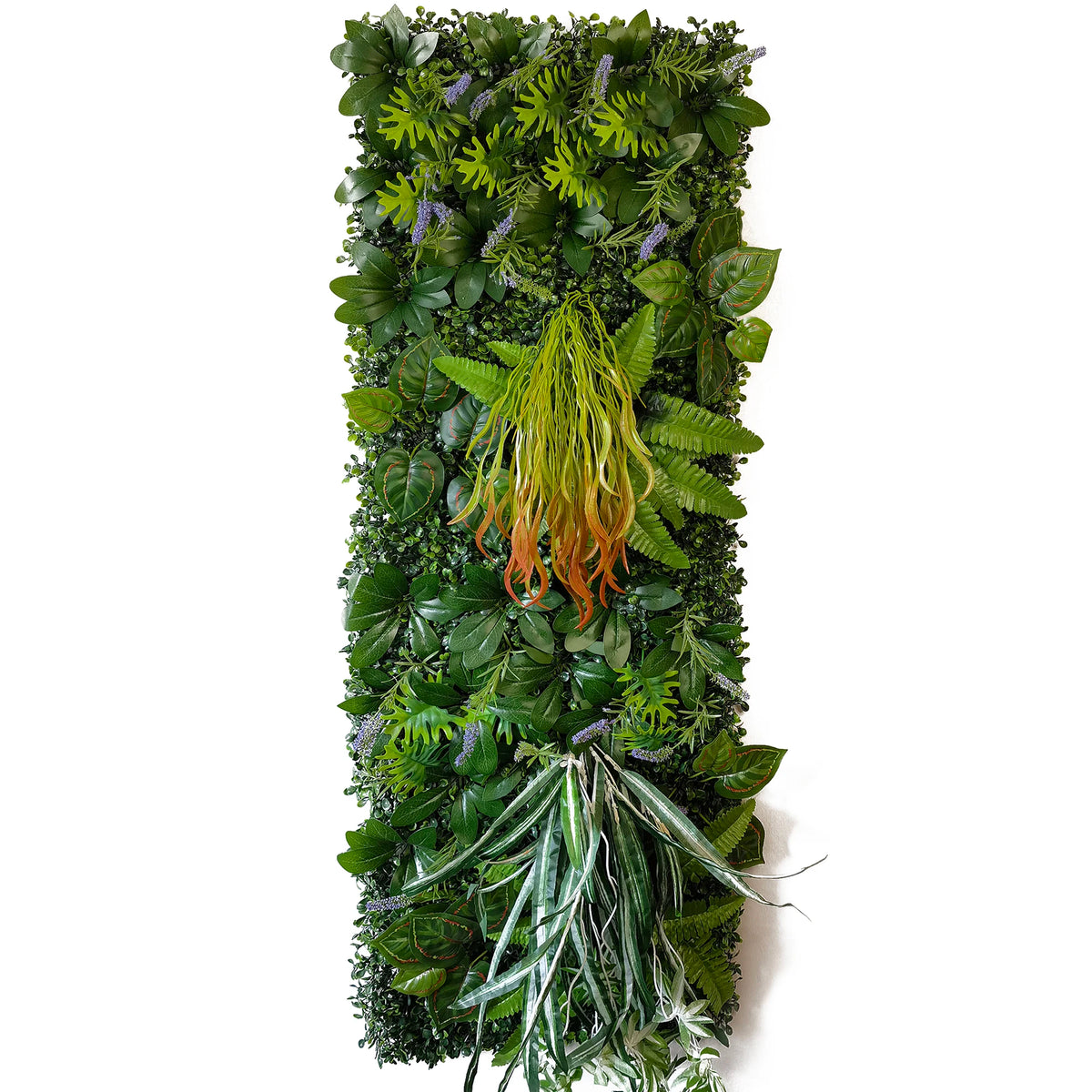plantes artificielles murales vertes feuilles diverses moderne extérieur accrochables branches fleurs