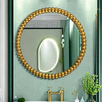 miroir pied vert or blanc luxueux classique opacité adhésif led rectangle