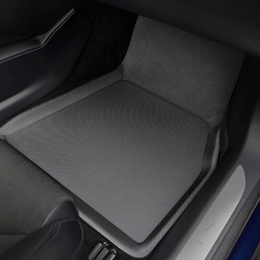 tapis sol voiture noir texture maille fine moderne antidérapant imperméable adhésif