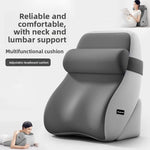 coussin multifonctionnel gris uni contemporain memory foam housse amovible poches xl confortable lit allaitement