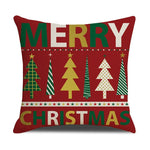 coussins carreaux rouge blanc vert doré sapins étoiles adhésifs décor noël traditionnel festive