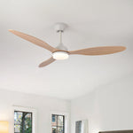 ventilateur led lumière télécommande blanc noir marron moderne traditionnelintérieurextérieur