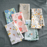 serviettes table multicolores fleurs fruits coton réutilisables moderne floral annuel doré maison fête repas