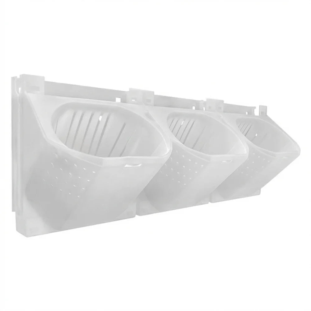 pots fleurs muraux auto arrosants empilables trous blanc noir vert clips moderne