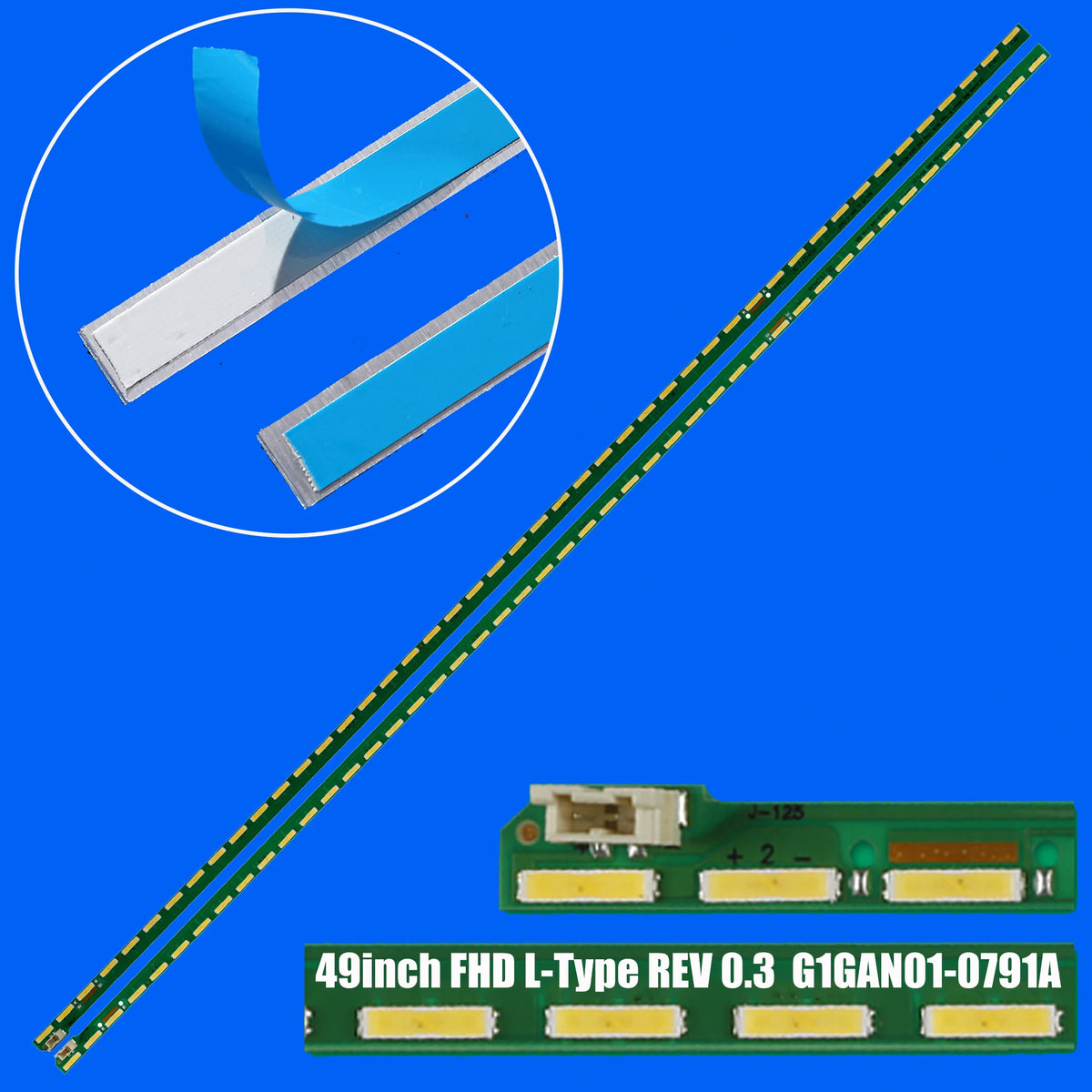 bande rétroéclairage led 49inch fhd vert blanc bleu moderne connecteur dimensions grille