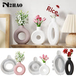 vase silicone rose pâle blanc noir gris moderne minimalisteOpaque adhésif arrangement floral
