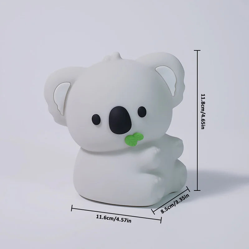 lampe nuit koala blanc mignon led rechargeable voice control 2000lm vacances chambre enfant