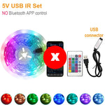 ruban led multicolore adhésif synchronisation musicale télécommande application moderne chambre