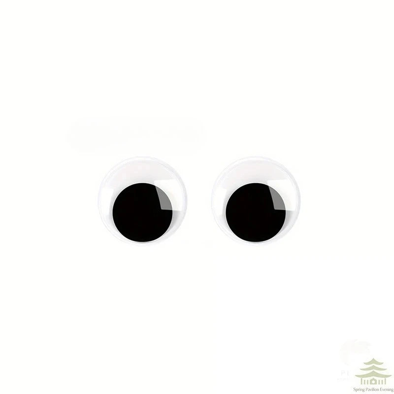 yeux plastique blancs noirs adhésifs décoratifs réfrigérateur diy scrapbooking enfants