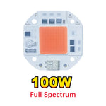 Chip LED COB 50W 70W 100W blanc orange full spectrum connecteurs solderless modernes
