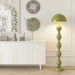 lampe sol moderne spirale vert olive bleu marine rouge abat jour fer abs pvc