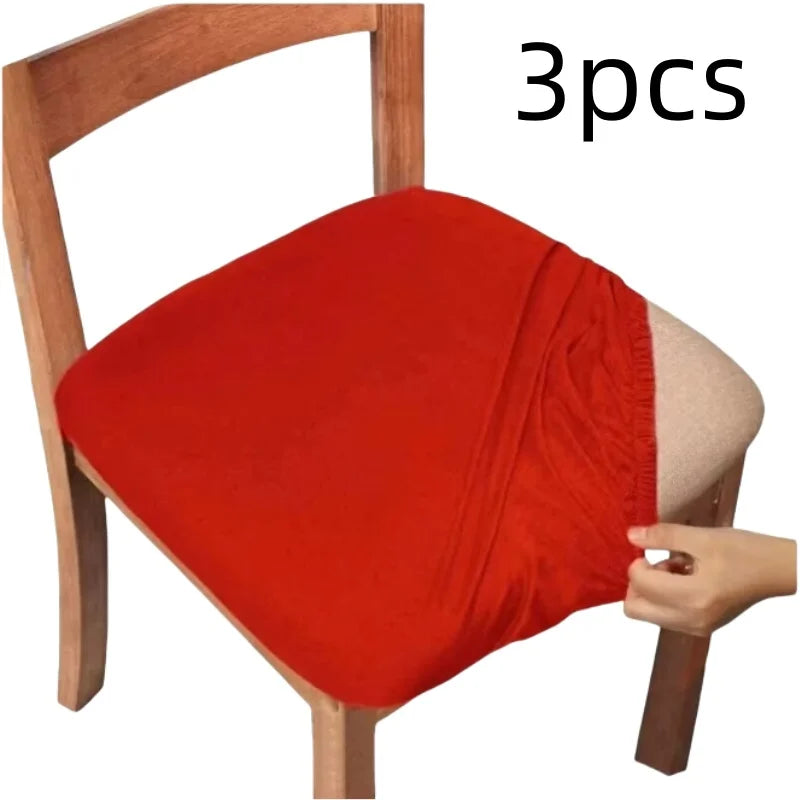 housses chaise élastiques polyester simples sans motif gris bleu marine beige clair bordeaux noir