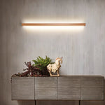 lampe led moderne bois naturel clair éclairage chambre salon entrée fixée mur appliques murales