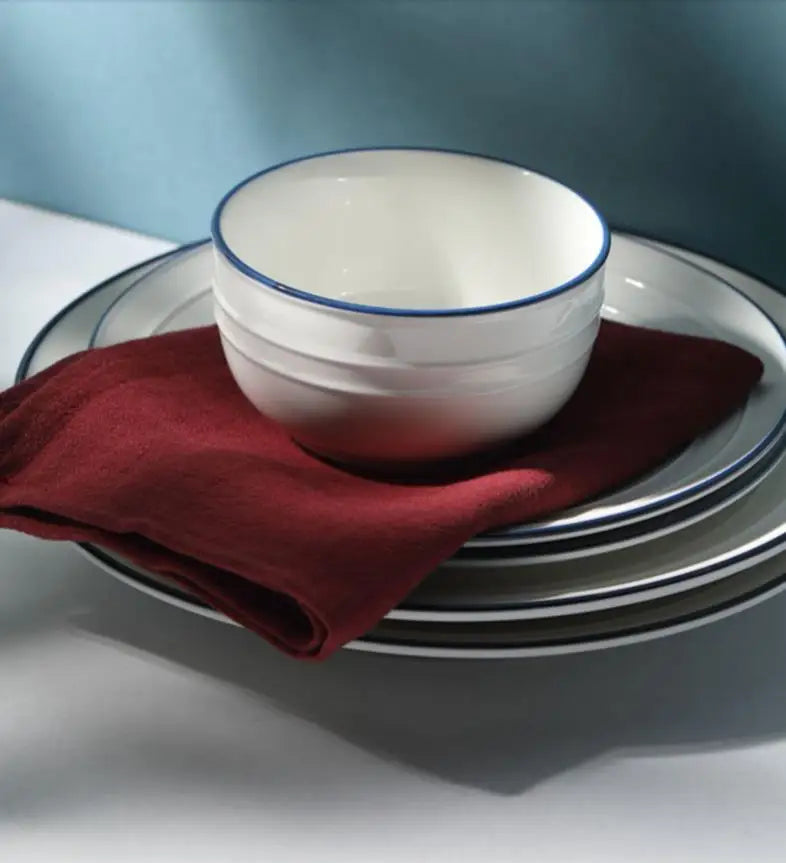 serviettes table coton lin vert bleu rouge gris minimaliste réutilisable 30x45cm festive mariageextérieur