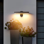 applique murale moderne led ip65 étanche noir 20cm 30cm 40cm 50cm