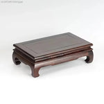 support bois marron objet décoratif classique plateau présentation bijoux figurines trousseau carreaux naturels
