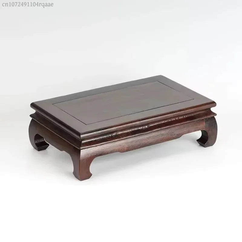 support bois marron objet décoratif classique plateau présentation bijoux figurines trousseau carreaux naturels