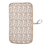 tapis langer bébé doux moderne imprimé léopard ours marron points noirs vert pastel roseclair