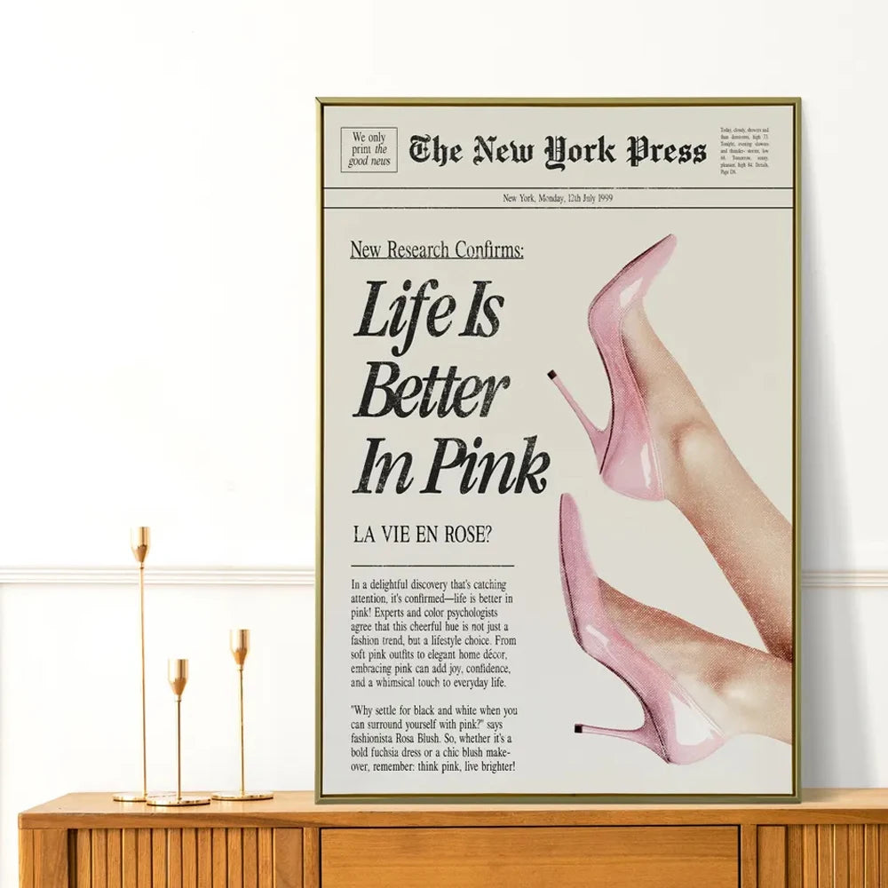 Peinture murale vintage rose pour salon