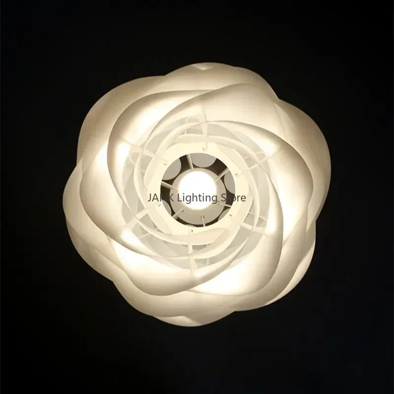 suspension lumineuse blanc rayures circulaires moderne câble suspendu flux lumineux 2000 82000 pvc opaque