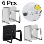 porte savon inoxydable auto adhésif support sèche vaisselle accroches cuisine organisateur accessoires