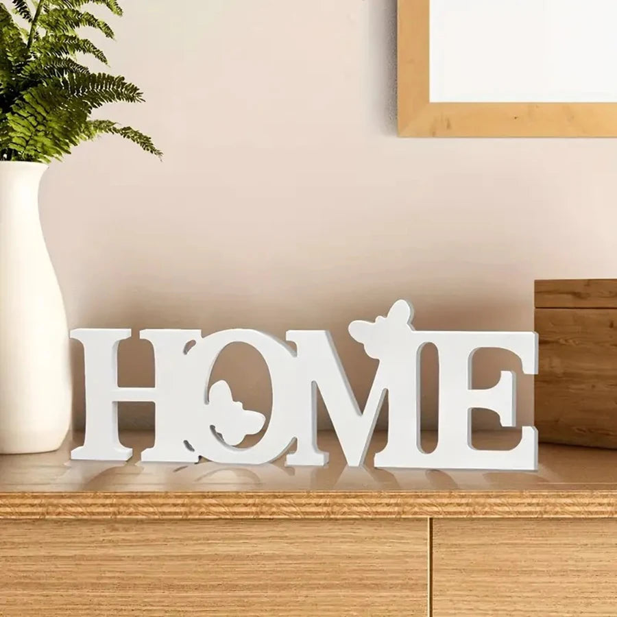 décoration maison lettres blanc silhouette mickey minimaliste table chambre salon entrée