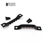 clips métalliques or noir argent rayures dentelées modernes vis dorées noires argentées