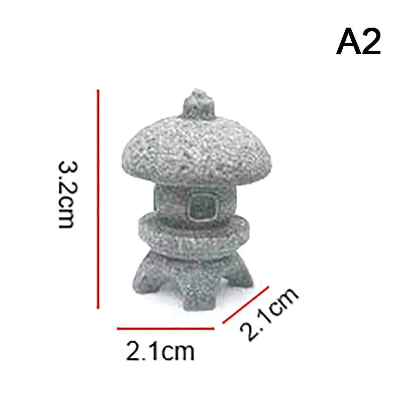 Lanternes miniatures traditionnelles gris texture granit opaques accessoire décoration intérieure maison