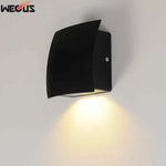 applique murale led moderne noir ip65 résistante extérieur intérieur fixations vis