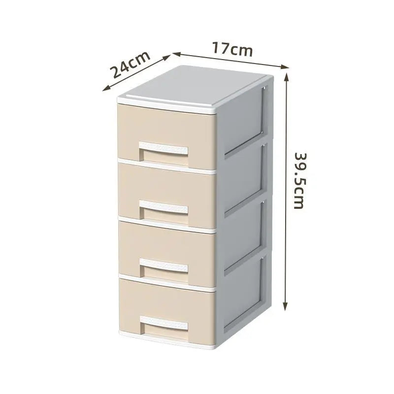 rangement tiroirs multi niveaux couvercle coulissant moderne gris clair blanc matériau métal organisateur