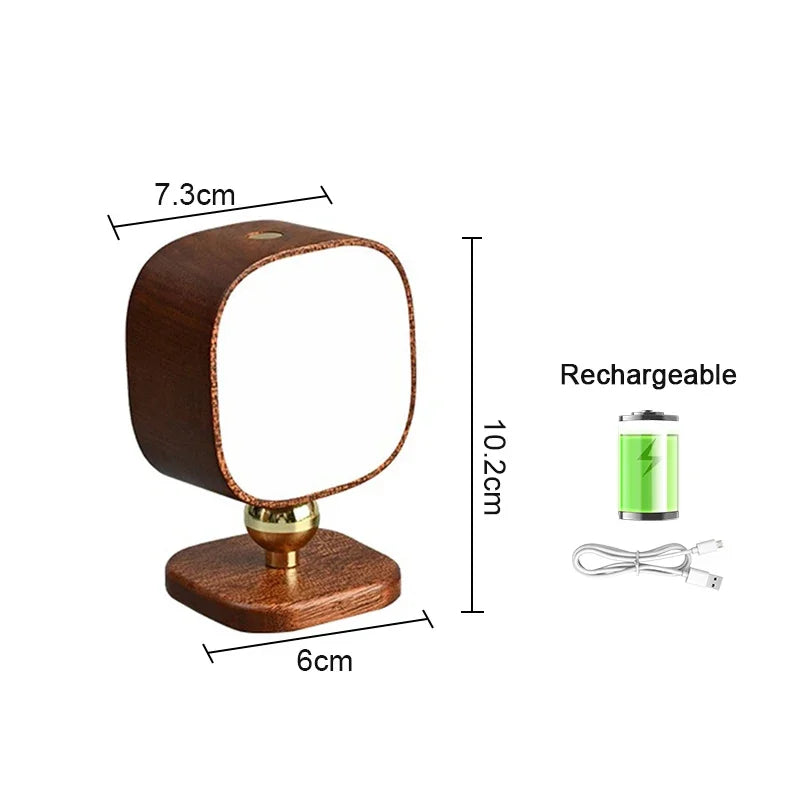 lampes murales modernes bois abat jour blanc éclairage chambre salon veilleuse tactile rechargeable minimaliste