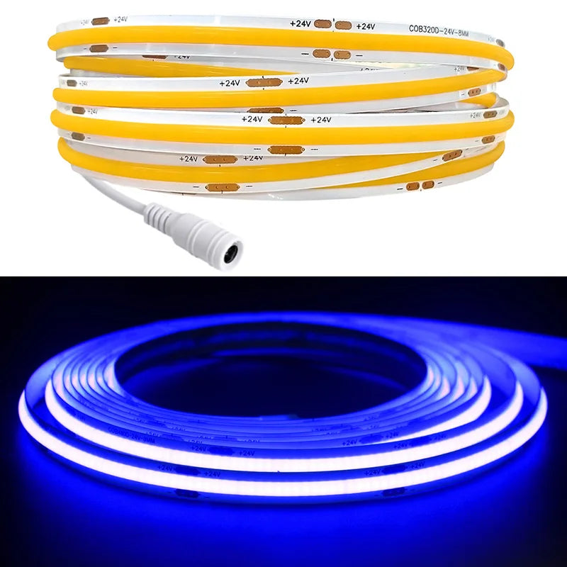 Ruban led flexible blanc adhésif moderne 24v 480 leds 50000 heures