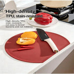 planches découpe rouge noire moderne adhésive couteau cuisine silicone flexible