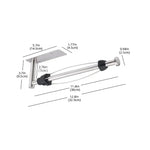 porte serviettes cuisine noir métal moderne vis fixation organisateur