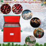Rangement pour ornements de Noël capacité 64 pièces